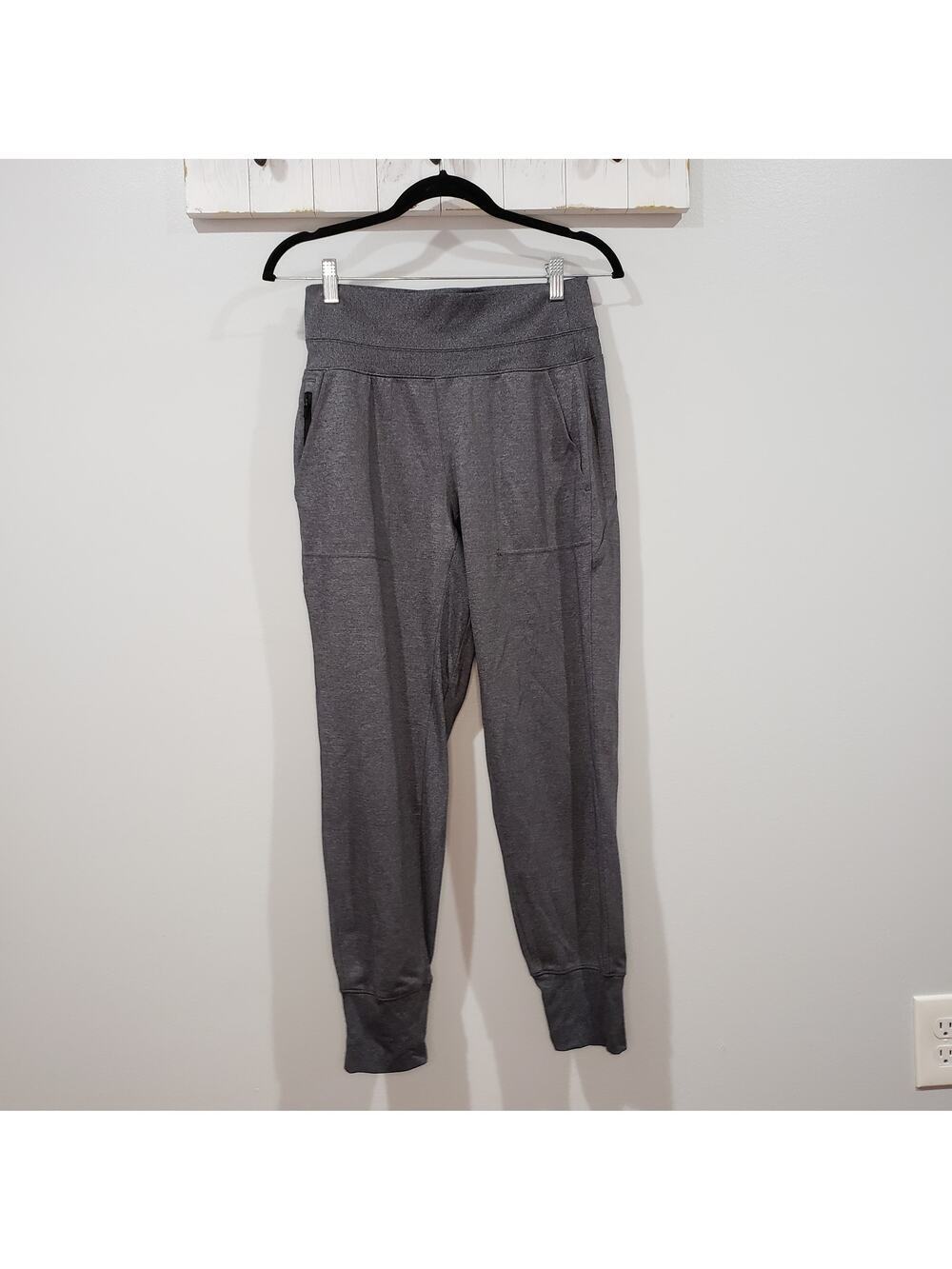 Athleta Venice High Rise Jogger Pants Gray Heather Athleisure Womens Size Small